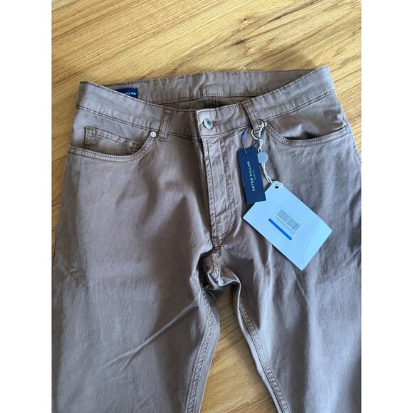 Peter Millar Signature Five-Pocket Pant Men's 34 NEW Brown $178 [jb] - Picture 3 of 8